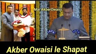 Akber Owaisi Protem Speaker Ka Half Nama Late Huye 🥳mim [upl. by Gilman535]