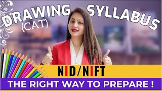 Detailed DRAWING SYLLABUS for NIFT  NID CAT amp DAT Right Sequence for Successful Preparation [upl. by Ztirf]