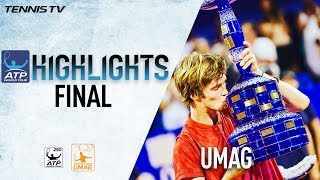 Rublev Beats Lorenzi Umag 2017 Final Highlights [upl. by Galer263]