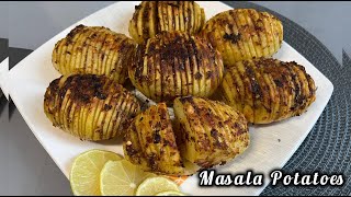 Masala Baked Potatoes recipe Spicy oven Roasted potatoes  Perfect Baked potato  Masala Aloo [upl. by Alison473]