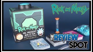 Board Game Spot  Cryptozoic Ent Rick and Morty Mr Meeseeks Box o Fun Game of Dice amp Dares [upl. by Marala]