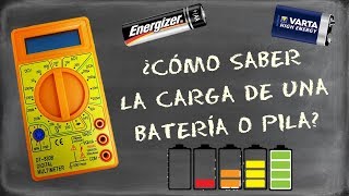 Cómo comprobar la carga de una pila o batería [upl. by Anelet]