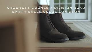 Crockett amp Jones x Division Road Earth Green Suede Coniston [upl. by Bev]