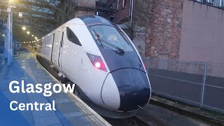 Trains at Glasgow Central [upl. by Esorbma130]