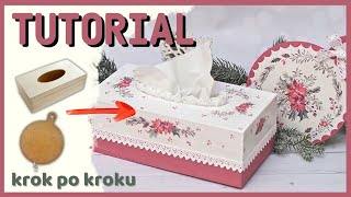 Decoupage zestaw świąteczny  DIY tutorial [upl. by Reseda]