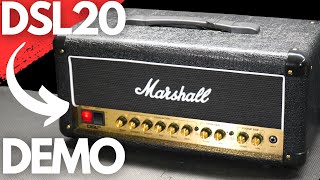 Marshall DSL20 BEST Tube Amp Under 1000 FULL DEMO [upl. by Laehcar763]