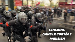 1er mai  les images des débordements dans la manifestation à Paris [upl. by Constantina]