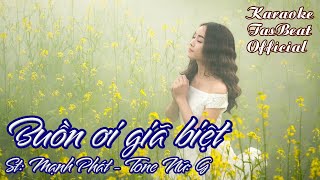 Karaoke Buồn Ơi Giã Biệt Tone Nữ  TAS BEAT [upl. by Iyre]