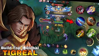 NEW TIGREAL FIGHTER BUILD 😱 YOU MUST TRY THIS BUILD TIGREAL TOP GLOBAL BUILD 🔥  MUST TRY  MLBB [upl. by Nehtiek]