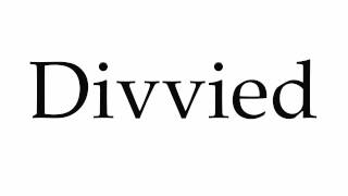 How to Pronounce Divvied [upl. by Trbor]