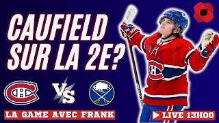 Canadiens VS Sabres 11 novembre 2024 LIVE [upl. by Cynara]