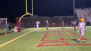 Dinwiddie senior QB Harry Dalton touchdown pass to Caleb Bowles in Generals 5612 win over [upl. by Mellen]