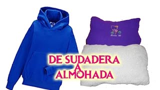 DIY  como hacer almohadas con sudadera  reciclando sudaderas  Elizabeth MC [upl. by Bixler]