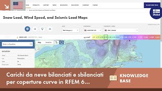 EN KB 001906  Carichi da neve bilanciati e sbilanciati per coperture curve in RFEM 6 secondo A [upl. by Bruner632]