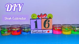 DIY PAPER DESK CALENDAR 2021  DIY Calendar Paper Craft  Desk organizer  Handmade Desk Calendar [upl. by Oliviero]