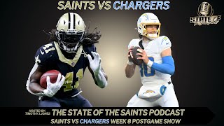 Saints vs Chargers Week 8 Postgame Show  The State of the Saints Podcast [upl. by Adnavoj]