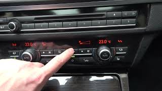 How to Enable or Disable AC in BMW Series 5 F10F11  2010 – 2017   Turn AC On or Off [upl. by Eilhsa]