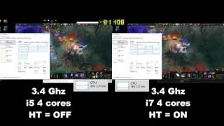 Dota 2 Intel CPU Benchmark FPS Performance [upl. by Bessy]