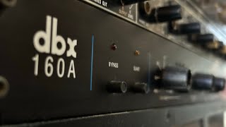 DBX 160A compressor recording recordingstudio gear proaudio audiophile compression dbx fun [upl. by Hernandez]