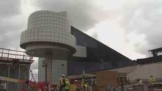 Inside the construction of the Rock amp Roll Hall of Fame expansion [upl. by Yesllek]