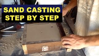 SAND CASTING LESSON FOR BEGINNERS  STEPBYSTEP  A 3rd HAND  MSFN [upl. by Sharron]