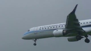 華信航空 Mandarin Airlines ERJ190ARB16822 AE1264 金門KNH→松山TSA landing [upl. by Rue]