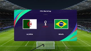 Algeria vs Brazil l World Cup 2024 qualifiers l Neymar vs Mahrez PES [upl. by O'Conner]