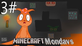 Minecraft Mondays Survival with AddOns Part 3 WE IN THE CAVES [upl. by Slinkman]