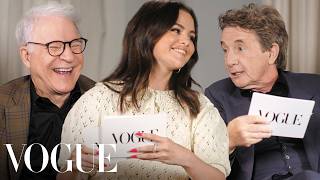 Selena Gomez Steve Martin amp Martin Short Answer RapidFire Questions  Off the Cuff  Vogue [upl. by Kessel]