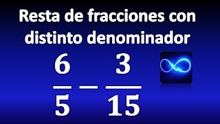 20 Resta de fracciones con distinto denominador MUY FÁCIL [upl. by Soulier]