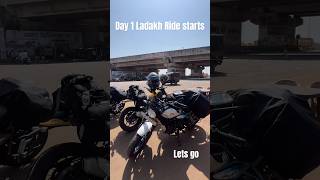 Ladakh Ride starts 😈  lets go Bhopal to Ladakh lehladakh bikeride [upl. by Inalej]