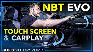 How to install an NBT EVO with a TOUCH SCREEN CARPLAY TOUCH IDRIVE CONTROLLER  ID6 in an F30 BMW [upl. by Enelaehs404]