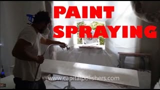 Spray kitchen London respray kitchen doors cupboards units MDF spray painting [upl. by Aveer]