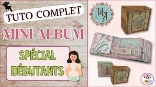 😊💖 TUTO COMPLET MINI ALBUM DÉBUTANTS FACILE tuto scrapbooking débutant Stamperiainternational [upl. by Jarad]