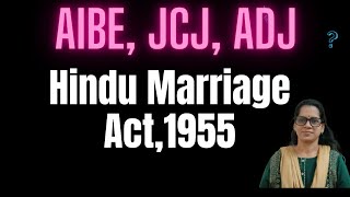 The Hindu Marriage Act 1955 by Kanchana Advocate [upl. by Sirromaj]