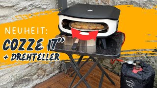 Erste Pizza im Cozze 17quot Pizzaofen mit elektrischem Pizzastein Drehteller im Test  deutsch [upl. by Trumaine]