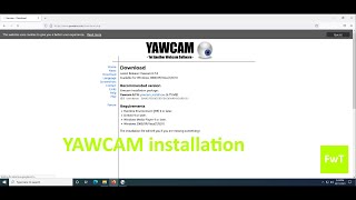 Yawcam installation for beginners [upl. by Niboc770]