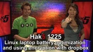 Hak5 12251 Linux laptop battery optimization and using encryption with dropbox [upl. by Leiad598]