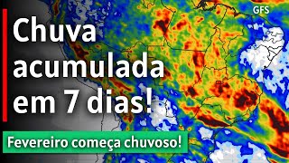 PREVISÃO DE CHUVA 7 DIAS  3001 ATÉ 0502 [upl. by Veronika]