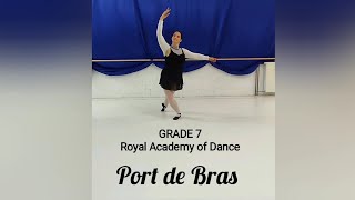 Grade 7  RAD Port de Bras ballet portdebras grade7 adage [upl. by Ainevuol]