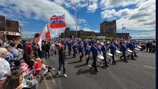 CARRICKFERGUS 12TH 2024 FULL OUTWARD PARADE [upl. by Oni]