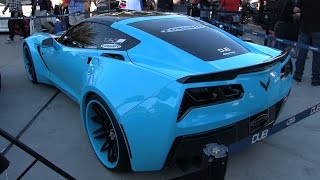 New 2014 Chevy Corvette C7 Stingray Widebody on Forgiatos at SEMA 2013 [upl. by Mano]