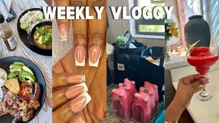 Vlog  Grocery restock  New hair amp nails  venting 😭😭 breakfast date  South African YouTuber [upl. by Jenelle]