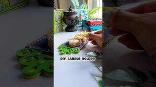 Easy Tealight Candle Holder Diy for festivals duolingo diy craft diwali [upl. by Blader]