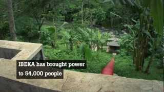 IBEKA micro hydro power in Indonesia Ashden Award winner [upl. by Bibbye243]