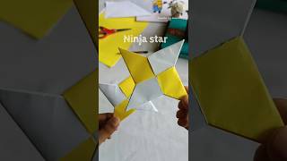 Diy Ninja Star Paper  ഒരു ഈസി paper craft ചെയ്താലോ shorts papercraft diy craft [upl. by Sink325]