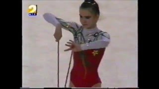 Yulia RASKINA BLR rope  1998 Europeans Porto Team [upl. by Prader]