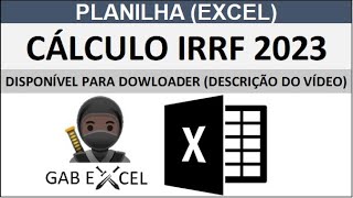 PLANILHA  SIMULAÇÃO CÁCULO IRRF 2023 EXCEL irrf2023 [upl. by Danna]