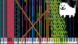 Black MIDI Undertale  Dogsong  74K Notes [upl. by Ettelra]