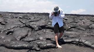 Aa and Pahoehoe on Mauna Loa [upl. by Oiliruam]